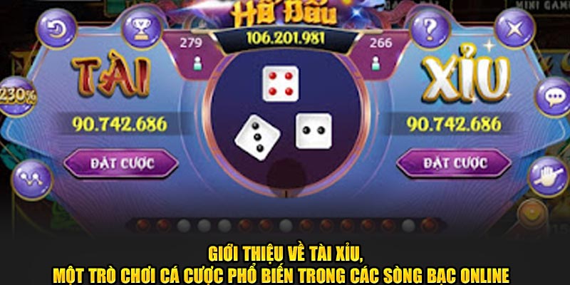 Giới thiệu về Tài Xỉu, một trò chơi cá cược phổ biến trong các sòng bạc online  