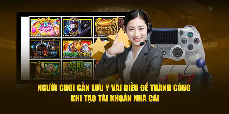 Người chơi cần lưu ý vài điều để thành công khi tạo tài khoản nhà cái